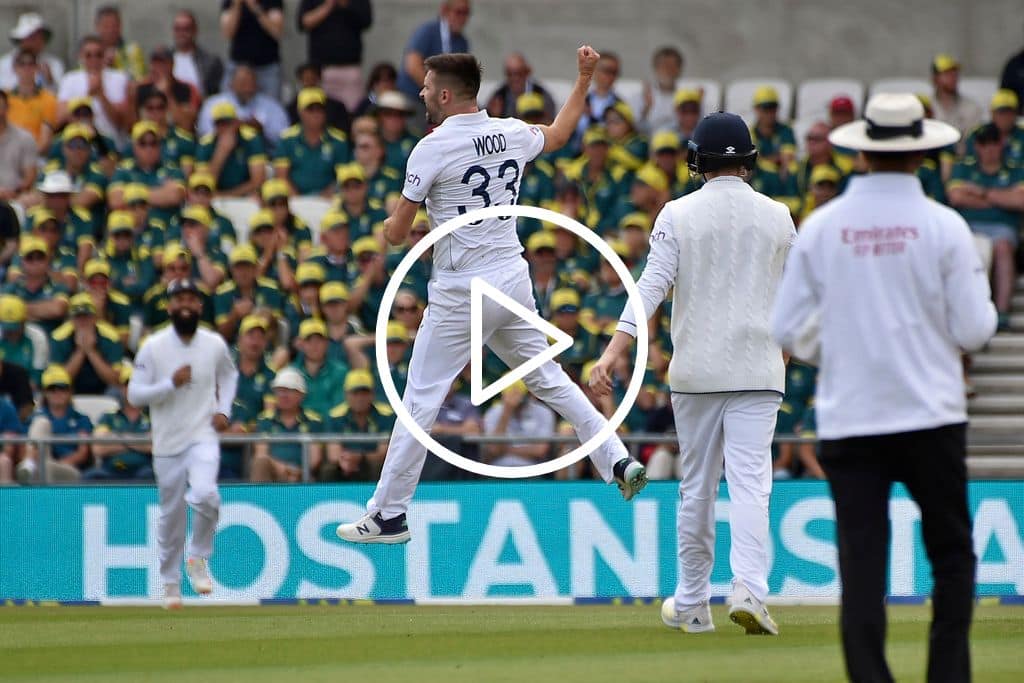 [Watch] Mark Wood Stuns Usman Khawaja With A Killer Delivery